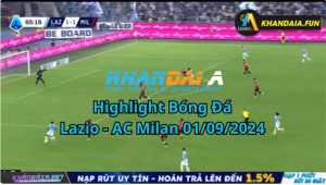 Highlight Bóng Đá Lazio - AC Milan 01/09/2024