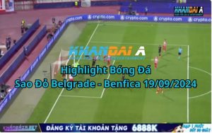 Highlight Bóng Đá Sao Đỏ Belgrade - Benfica 19/09/2024