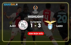 Highlight Bóng Đá Ajax Và Lazio 13/12/2024