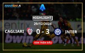 Highlight Bóng Đá Cagliari Vs Inter 29/12/2024