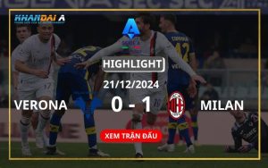 Highlight Bóng Đá Hellas Verona Và AC Milan 21/12/2024