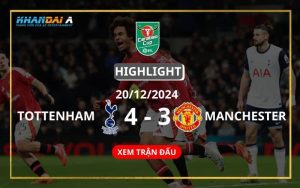 Highlight Bóng Đá Tottenham Hotspur Và Manchester United 20/12/2024