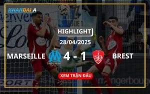 Highlight Bóng Đá Marseille Vs Brest 28/04/2025