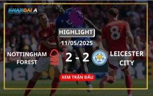 Highlight Bóng Đá Nottingham Forest Vs Leicester City 11/05/2025