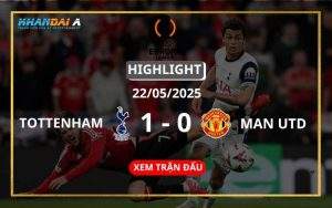 Highlight Bóng Đá Tottenham Hotspur Vs Manchester United 22/05/2025