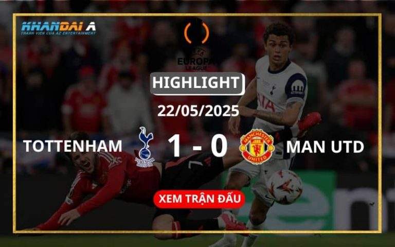 Highlight Bóng Đá Tottenham Hotspur Vs Manchester United 22/05/2025