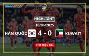 Highlight Bóng Đá Hàn Quốc Vs Kuwait 10/06/2025